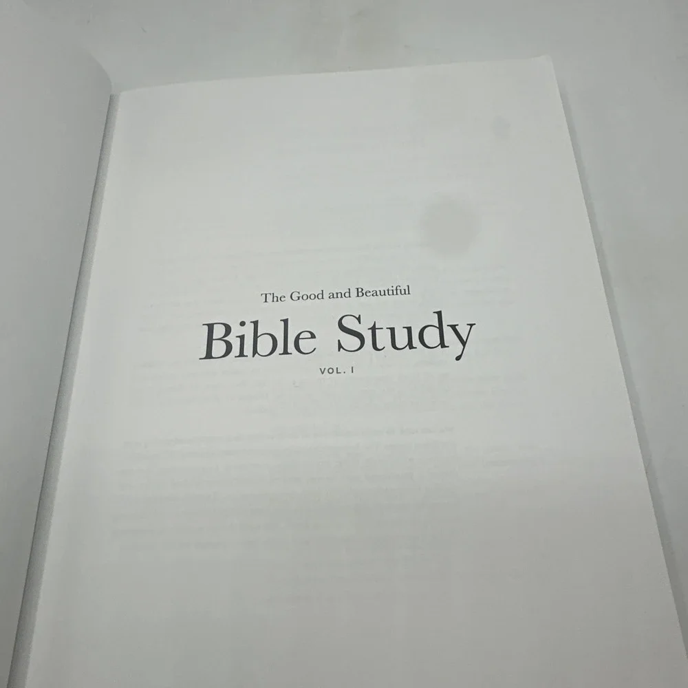 Good and Beautiful Bible Study Vol 1 by Alabaster Company Paperback 2022